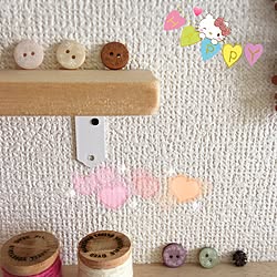 壁/天井/賃貸/ボタン/賃貸アパート/いいね！&フォローありがとうございます♡...などのインテリア実例 - 2016-03-23 14:40:51