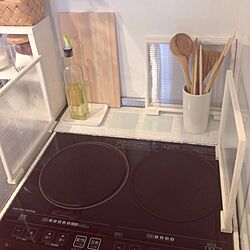 キッチン/DIY/IHの棚をタイル化‼︎のインテリア実例 - 2014-05-06 11:45:10