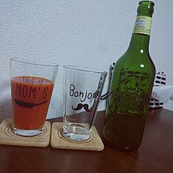 キッチン/ダイソー/グラス/かわいい♡/ビール瓶のインテリア実例 - 2016-08-15 21:35:27