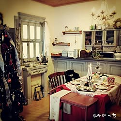 部屋全体/ブログ更新/DIY/マントルピース/クリスマスのインテリア実例 - 2013-12-25 21:09:46