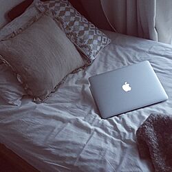 ベッド周り/Macのある部屋/MacBook Air/IKEA/一人暮らし...などのインテリア実例 - 2016-07-18 22:20:56