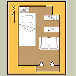 間取り図/DIY/一人暮らし/部屋全体のインテリア実例 - 2020-05-08 09:49:27