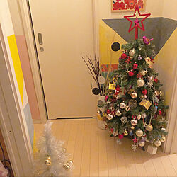 オーナメント/クリスマスツリー/クリスマス/IKEA/中古買ってセルフリノベ...などのインテリア実例 - 2020-11-08 07:52:19