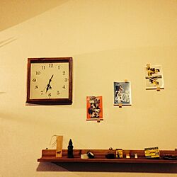 壁/天井/雑貨/ポストカード/時計のインテリア実例 - 2014-02-12 18:30:22