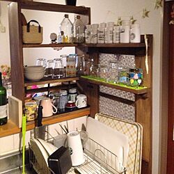 キッチン/賃貸/セリア/DIY/初DIY...などのインテリア実例 - 2014-07-26 18:51:38