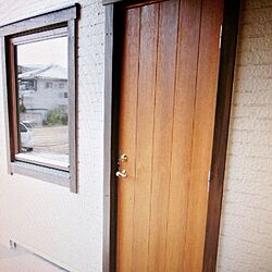 玄関/入り口/木製サッシ/ナチュラルカントリー/スウェーデン木製断熱玄関ドアのインテリア実例 - 2015-04-11 13:57:24