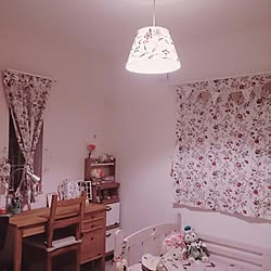 ベッド周り/IKEAカーテン/IKEA 照明/頑固職人の机/ジェラトーニのインテリア実例 - 2016-01-17 17:45:00