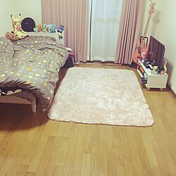 部屋全体/一人暮らし/ぬいぐるみ/布団カバー/ベース...などのインテリア実例 - 2017-04-24 12:39:46