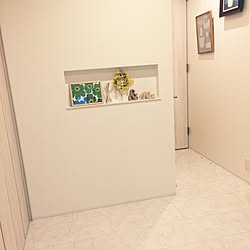 玄関/入り口/北欧暮らしの道具店/マリメッコ/ニッチ/ミモザ...などのインテリア実例 - 2017-04-24 18:44:36