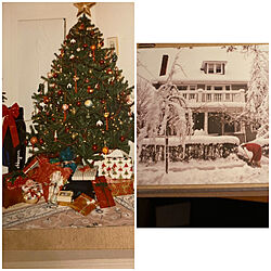 玄関/入り口/クリスマスツリー/雪かき/ボストンのクリスマス/昔の写真のインテリア実例 - 2023-12-23 21:10:27