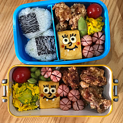 スポンジボブキャラ弁/スポンジボブ/キャラ弁/遠足弁当/キッチンのインテリア実例 - 2023-01-03 23:06:01