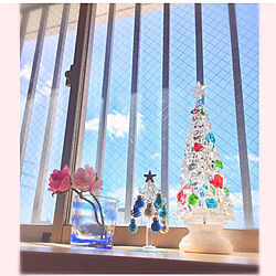 クリスマス/琉球ガラス/ニトリツリー/ダイソー/ベッド周りのインテリア実例 - 2019-11-16 00:22:37