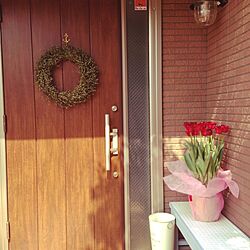 玄関/入り口/リース/お花のインテリア実例 - 2014-03-17 12:26:03