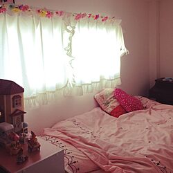 ベッド周り/ベッド/ピンクのインテリア実例 - 2015-04-12 16:52:59