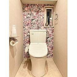 バス/トイレ/トイレインテリア/トイレのインテリア/トイレ/壁紙DIY...などのインテリア実例 - 2023-12-29 22:37:32