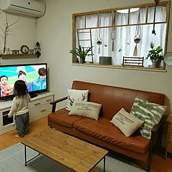 リビング/窓枠をDIY/いいね&フォローありがとうございます☆/カフェ風/観葉植物...などのインテリア実例 - 2017-01-13 16:34:50