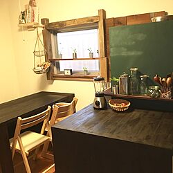 キッチン/ダイニングキッチン/カフェみたいな家で暮らしたい/カフェ風/DIYのインテリア実例 - 2016-11-03 07:55:07