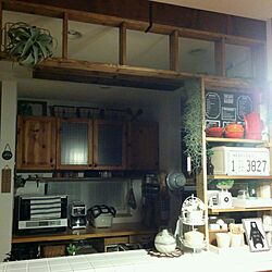キッチン/DIY/instagram→akkiii46/棚DIＹ/いいね、フォロー本当に感謝です♡...などのインテリア実例 - 2017-05-22 00:03:43