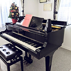 部屋全体/クリスマス/ピアノ/グランドピアノ/クリスマスツリー...などのインテリア実例 - 2020-12-16 20:38:04