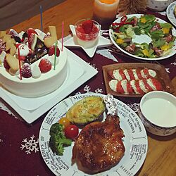 キッチン/ニトリ/クリスマスディナーのインテリア実例 - 2015-12-23 11:30:27