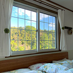 窓/窓から見える景色/新緑の季節/ベッド周りのインテリア実例 - 2020-04-24 16:58:17