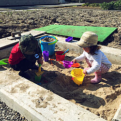 砂場DIY/ステイホームだけど楽しく/子供がいる家のインテリア実例 - 2020-05-14 22:38:00