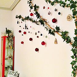 壁/天井/クリスマス/フェイクグリーン/IKEA/星...などのインテリア実例 - 2014-12-20 09:35:59