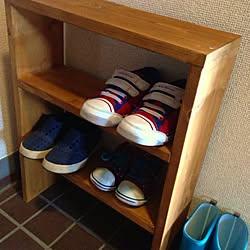 玄関/入り口/DIY/靴棚のインテリア実例 - 2013-06-02 15:56:41