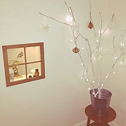 リビング/クリスマスツリー/北欧/イルミネーション/飾り窓のインテリア実例 - 2016-11-19 11:57:14