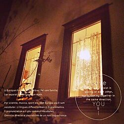 壁/天井/アンティークシェード/アンティーク/灯り/木製窓のインテリア実例 - 2015-01-30 19:14:20
