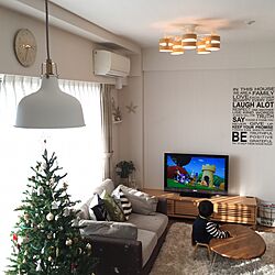 ウォールステッカー/シンプル/IKEA 照明/こどもと暮らす。/クリスマスツリー...などのインテリア実例 - 2016-12-14 14:36:15