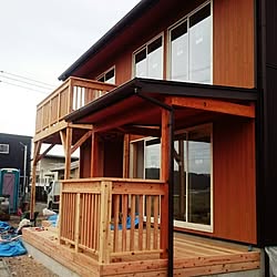 部屋の写真じゃなくてすみません/ウッドデッキ/ナチュラル/記録用/完成間近...などのインテリア実例 - 2017-01-20 21:06:15