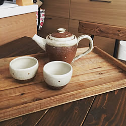 部屋全体/陶器/作家さんの器/カフェ風インテリア/Instagram始めました...などのインテリア実例 - 2017-10-18 08:22:46