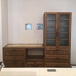 キッチン/造作食器棚/工務店/マイホーム記録/狭小住宅のインテリア実例 - 2017-05-01 21:37:20