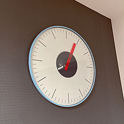 グレーの壁/薄型時計/掛け時計/時計/RoomClipアンケート...などのインテリア実例 - 2021-10-08 20:04:09
