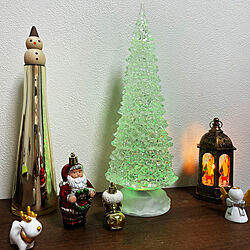 棚/クリスマスツリーディスプレイ/早めのクリスマスリース/レトロ好き/クリスマスツリーはじめました...などのインテリア実例 - 2023-11-18 19:35:06