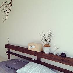 DIY/寝室改造計画/寝室の壁/すっきりとした暮らし/ベッド周りのインテリア実例 - 2020-01-18 14:02:39
