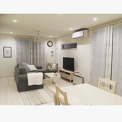 部屋全体/フロントレースカーテン/ホワイトインテリア/いいね&フォローありがとうございます☆/建売住宅...などのインテリア実例 - 2017-02-17 21:52:59