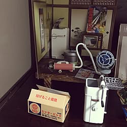 棚/鉢を置くやつだったかなべ敷きだったか？/Daiso/昭和の家電シリーズ/RCに会えて♪本当に良かった♪のインテリア実例 - 2017-03-17 20:57:36