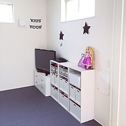 部屋全体/kids room/キッズルーム/こどもと暮らす。/モノトーン...などのインテリア実例 - 2016-07-10 16:40:26