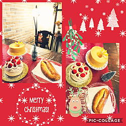 机/クリスマスイブ/パン作り/ケーキ手作り/手作りクリスマスケーキ...などのインテリア実例 - 2018-12-24 15:13:12