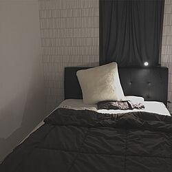 ベッド周り/IKEA/照明/モノトーンのインテリア実例 - 2017-06-06 22:58:57