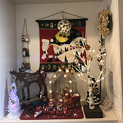 玄関/入り口/クリスマス/ニトリ/クリスマスディスプレイのインテリア実例 - 2018-12-24 12:11:32