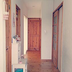 玄関/入り口/我が家の廊下。/アンティーク雑貨/ヴィンテージ雑貨のインテリア実例 - 2016-09-13 16:07:05