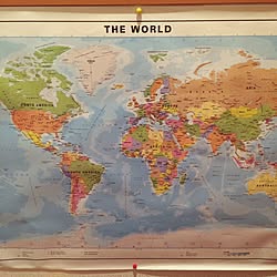 バス/トイレ/一人空間/世界地図/worldmap /FlyingTigerのインテリア実例 - 2015-04-18 09:27:49