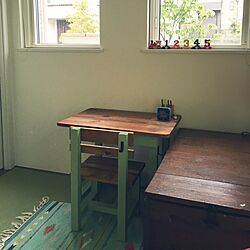 机/こども机/こどものいる暮らし/DIY/IKEAのインテリア実例 - 2016-09-20 11:24:08