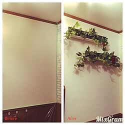 壁/天井/PureWhite/塗装/漆喰の壁DIY/ハンドメイド...などのインテリア実例 - 2016-10-02 23:35:45