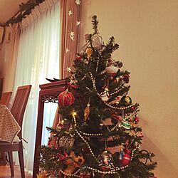 リビング/IKEAライト/クリスマスグッズ/クリスマスディスプレイ/クリスマスツリーのインテリア実例 - 2016-11-16 12:50:57