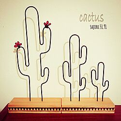 棚/レジン/cactus/ウッドバーニング/サボテン...などのインテリア実例 - 2017-01-21 13:01:36