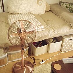 ベッド周り/一人暮らし/ナチュラル/扇風機のインテリア実例 - 2013-07-18 10:12:34
